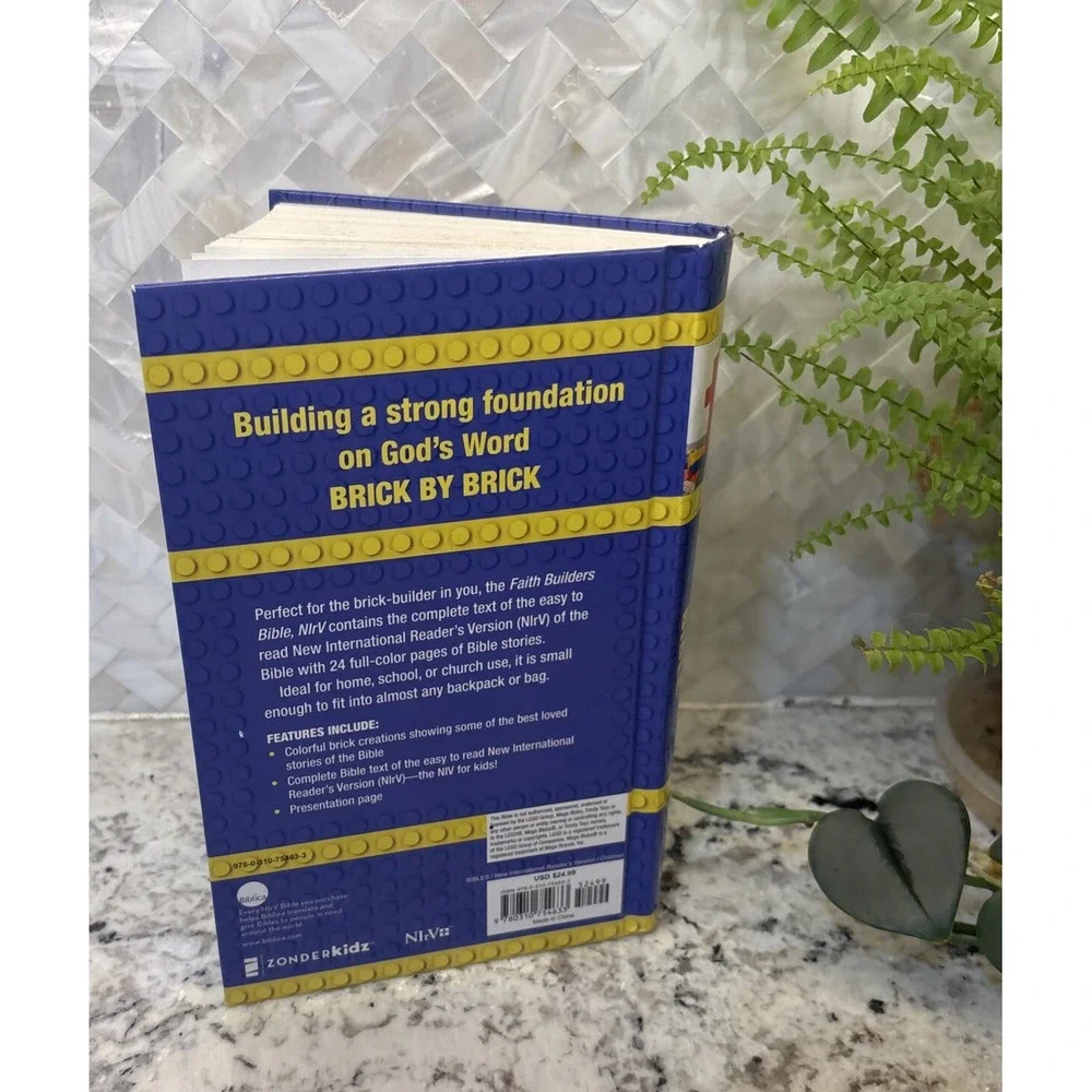 NIRV Faith Builders Bible Hardcover - Lego Bible Zondervan Kids Christianity Fun